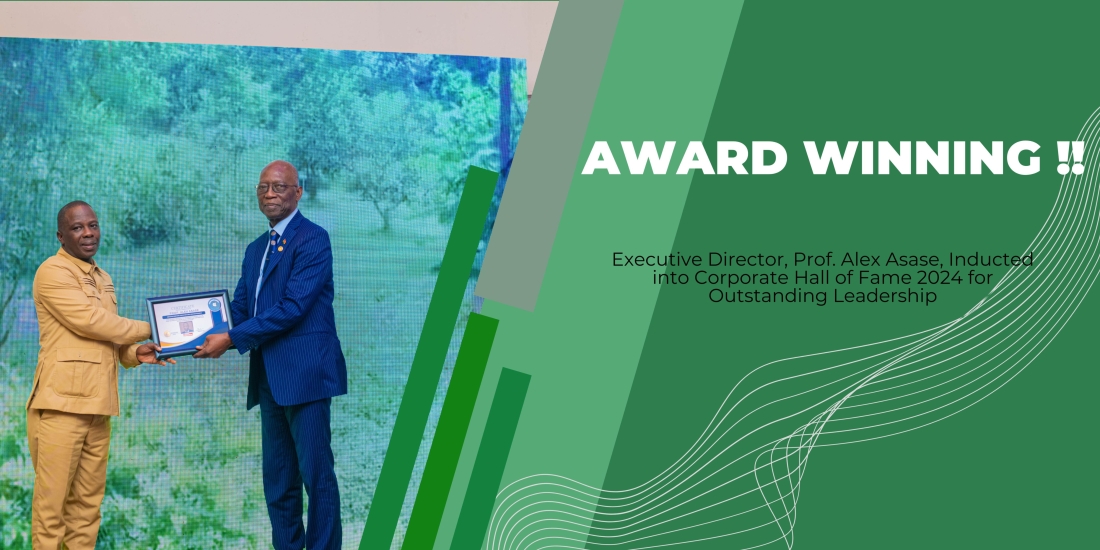 Executive Director, Prof. Alex Asase, Inducted into Corporate Hall of Fame 2024 for Outstanding Leadership